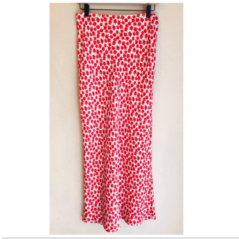 Topshop floral rose skirt
